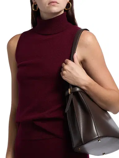 Stellae Dux Women's Cashmere Sleeveless Turtleneck Top | Thumbnail 6 Stellae Dux Women's Cashmere Sleeveless Turtleneck Top | Thumbnail 6