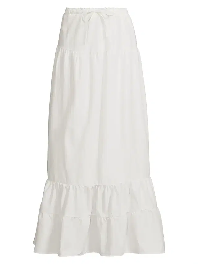 Women's Rily Tiered Maxi Skirt - Navy