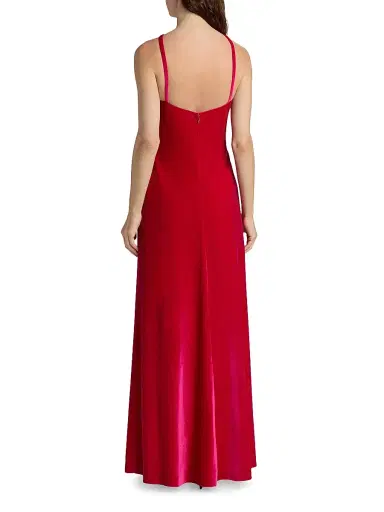As It May Women's Louise Velvet Halter Gown | Thumbnail 5 As It May Women's Louise Velvet Halter Gown | Thumbnail 5