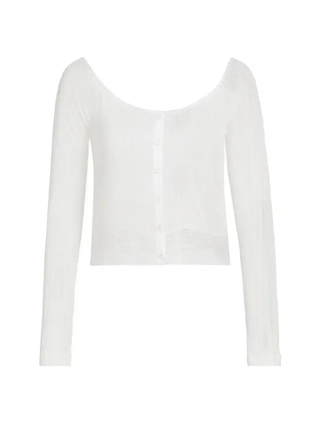 Women's Pointelle-Knit Lace Crop Cardigan -