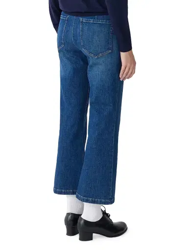 CALLAS MILANO Women's Lola Denim Flare-Leg Cropped Pants - Indigo - Size 12 | Thumbnail 3 CALLAS MILANO Women's Lola Denim Flare-Leg Cropped Pants - Indigo - Size 12 | Thumbnail 3