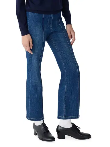 CALLAS MILANO Women's Lola Denim Flare-Leg Cropped Pants - Indigo - Size 12 | Thumbnail 4 CALLAS MILANO Women's Lola Denim Flare-Leg Cropped Pants - Indigo - Size 12 | Thumbnail 4