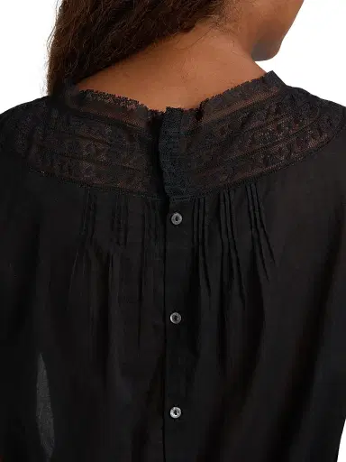 DÔEN Women's Lilibet Cotton Top - Black - Size Medium | Thumbnail 6 DÔEN Women's Lilibet Cotton Top - Black - Size Medium | Thumbnail 6
