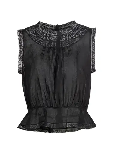DÔEN Women's Lilibet Cotton Top - Black - Size Medium | Thumbnail 1 DÔEN Women's Lilibet Cotton Top - Black - Size Medium | Thumbnail 1