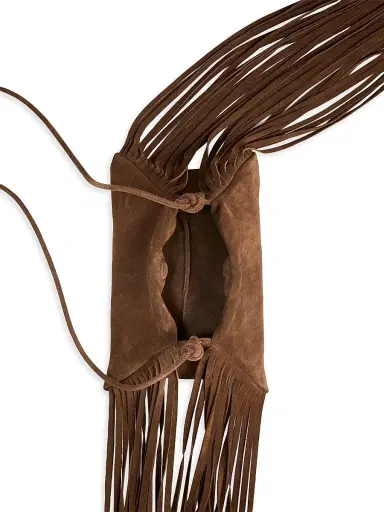 Altuzarra Women's Origami Fringe Mini Crossbody Bag - Chocolate | Thumbnail 2 Altuzarra Women's Origami Fringe Mini Crossbody Bag - Chocolate | Thumbnail 2