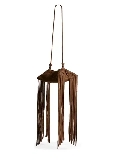 Altuzarra Women's Origami Fringe Mini Crossbody Bag - Chocolate | Thumbnail 1 Altuzarra Women's Origami Fringe Mini Crossbody Bag - Chocolate | Thumbnail 1