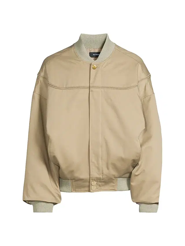 Men's Gas Station Oversized Bomber Jacket - Travertine