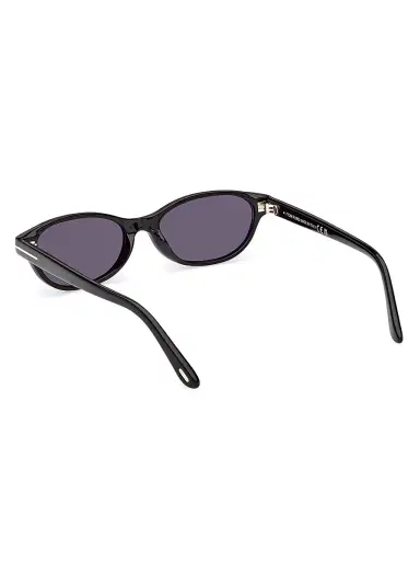 Tom Ford Women's Chloe 52MM Oval Sunglasses - Black | Thumbnail 3