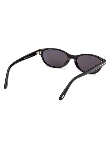 Tom Ford Women's Chloe 52MM Oval Sunglasses - Black | Thumbnail 5