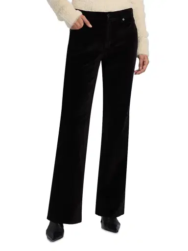 Kobi Halperin Women's Ruby Stretch-Velvet Pants - Black - Size 16 | Thumbnail 3 Kobi Halperin Women's Ruby Stretch-Velvet Pants - Black - Size 16 | Thumbnail 3