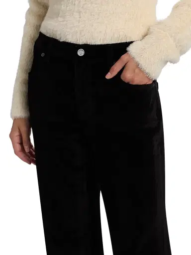 Kobi Halperin Women's Ruby Stretch-Velvet Pants - Black - Size 16 | Thumbnail 6 Kobi Halperin Women's Ruby Stretch-Velvet Pants - Black - Size 16 | Thumbnail 6