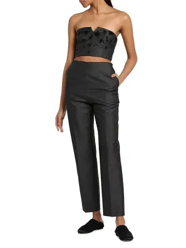 Alberta Ferretti Women's Virgin Wool-Silk Sequined Top - Multi Gray | Thumbnail 2 Alberta Ferretti Women's Virgin Wool-Silk Sequined Top - Multi Gray | Thumbnail 2