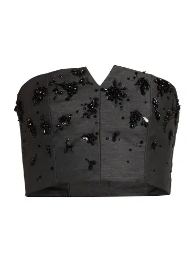Alberta Ferretti Women's Virgin Wool-Silk Sequined Top - Multi Gray | Thumbnail 1 Alberta Ferretti Women's Virgin Wool-Silk Sequined Top - Multi Gray | Thumbnail 1