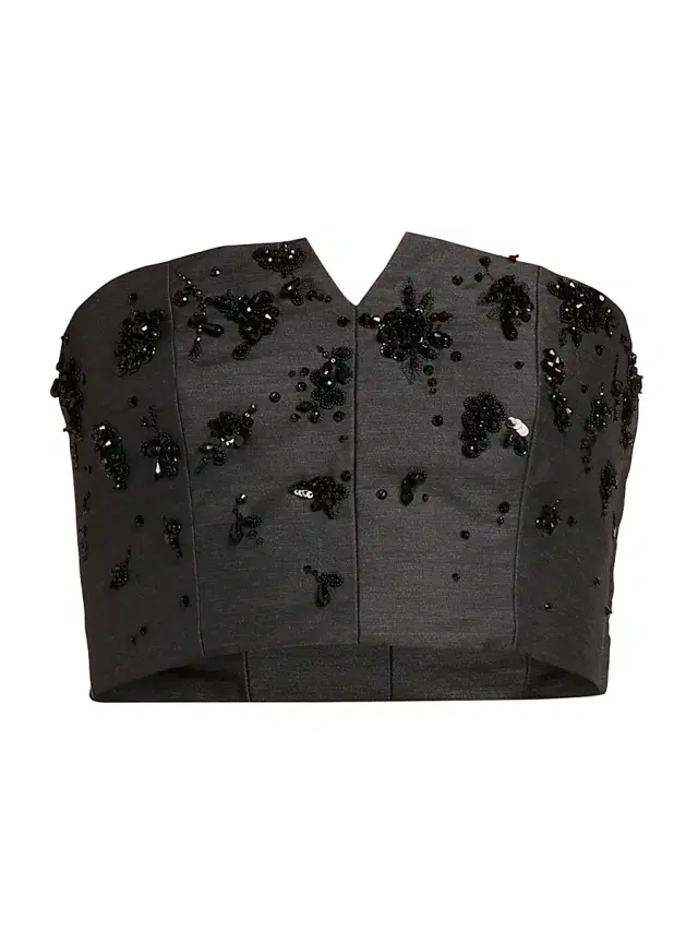 Alberta Ferretti Women's Virgin Wool-Silk Sequined Top - Multi Gray