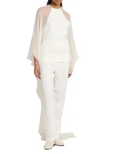 Alberta Ferretti Women's Semi Sheer Longline Blouse | Thumbnail 3