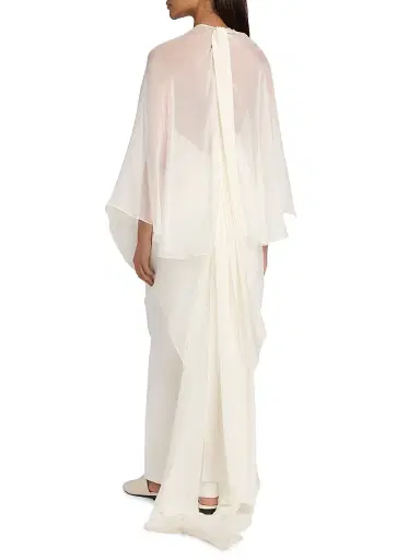 Alberta Ferretti Women's Semi Sheer Longline Blouse | Thumbnail 5