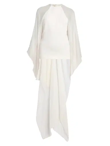 Alberta Ferretti Women's Semi Sheer Longline Blouse | Thumbnail 1