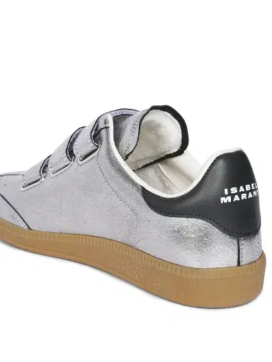 Isabel Marant Women's Festive Beth Leather Sneakers - Gun Metal | Thumbnail 6