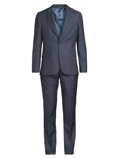 Paul Smith Men's Soho Check Wool Suit - Navy | Thumbnail 1 Paul Smith Men's Soho Check Wool Suit - Navy | Thumbnail 1