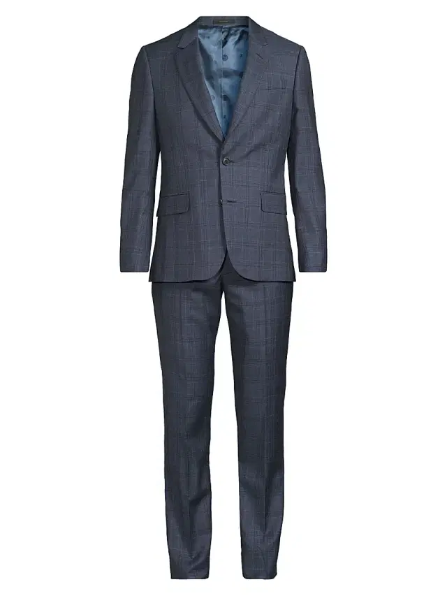 Paul Smith Men's Soho Check Wool Suit - Navy