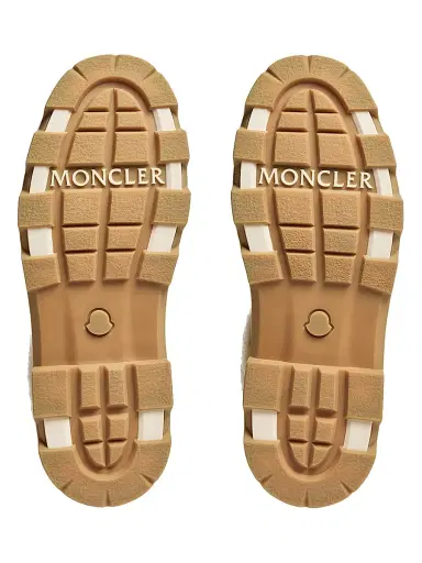Moncler Women's Aurea Mid Boots in Suede and Shearling - Camel Beige | Thumbnail 4 Moncler Women's Aurea Mid Boots in Suede and Shearling - Camel Beige | Thumbnail 4