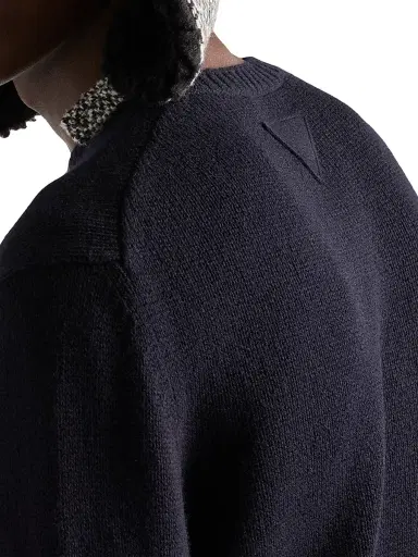 Prada Men's Cashmere Crew-Neck Sweater - Blue | Thumbnail 5