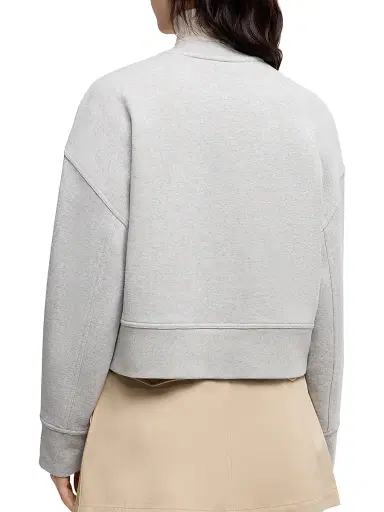 Moncler Women's Sweatshirt in Cotton - Light Gray | Thumbnail 3