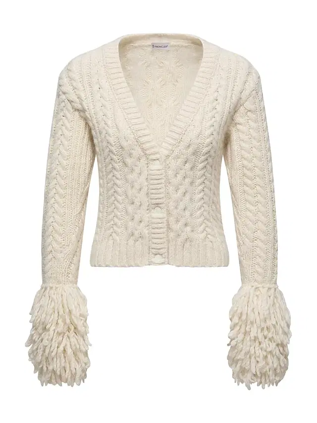 Women's Cardigan in Alpaca Blend - White