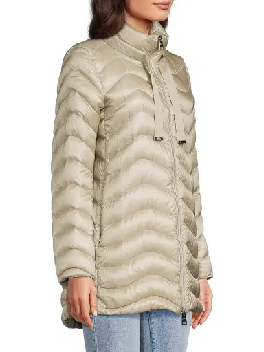 Herno Women's Quilted Mid-Length Down Coat - Chantilly | Thumbnail 4