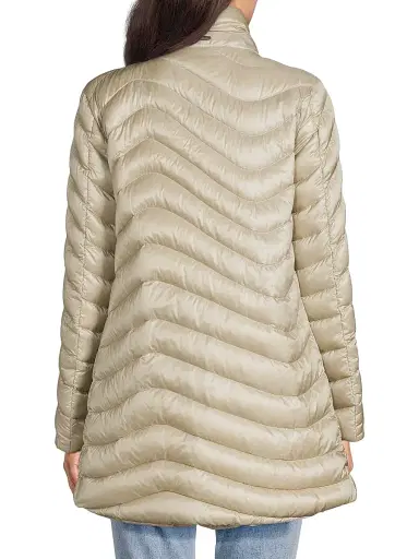 Herno Women's Quilted Mid-Length Down Coat - Chantilly | Thumbnail 5