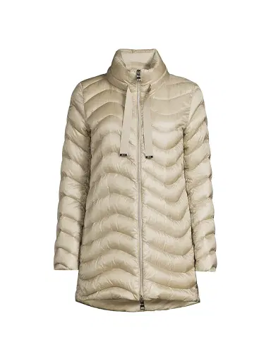 Herno Women's Quilted Mid-Length Down Coat - Chantilly | Thumbnail 1