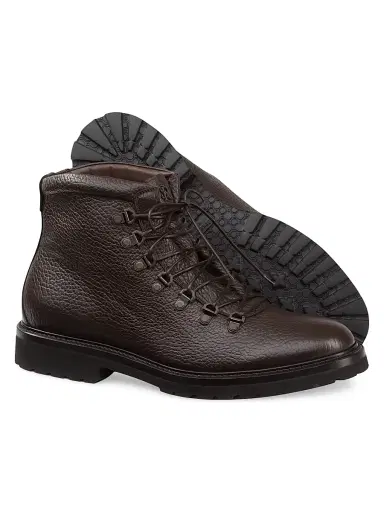 Stefano Ricci Men's Italian Crafted Ankle Boots - Dark Brown - Size 9 | Thumbnail 3