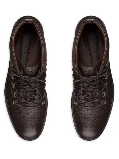 Stefano Ricci Men's Italian Crafted Ankle Boots - Dark Brown - Size 9 | Thumbnail 4