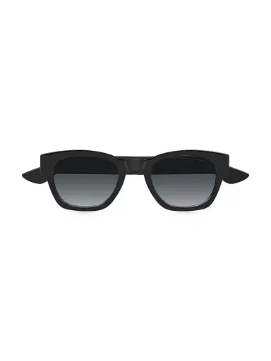 Alexander McQueen Men's Logo 49MM Square Sunglasses - Black | Thumbnail 3