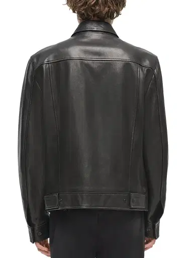 Simkhai Men's Landon Leather Jacket - Black - Size XL | Thumbnail 4