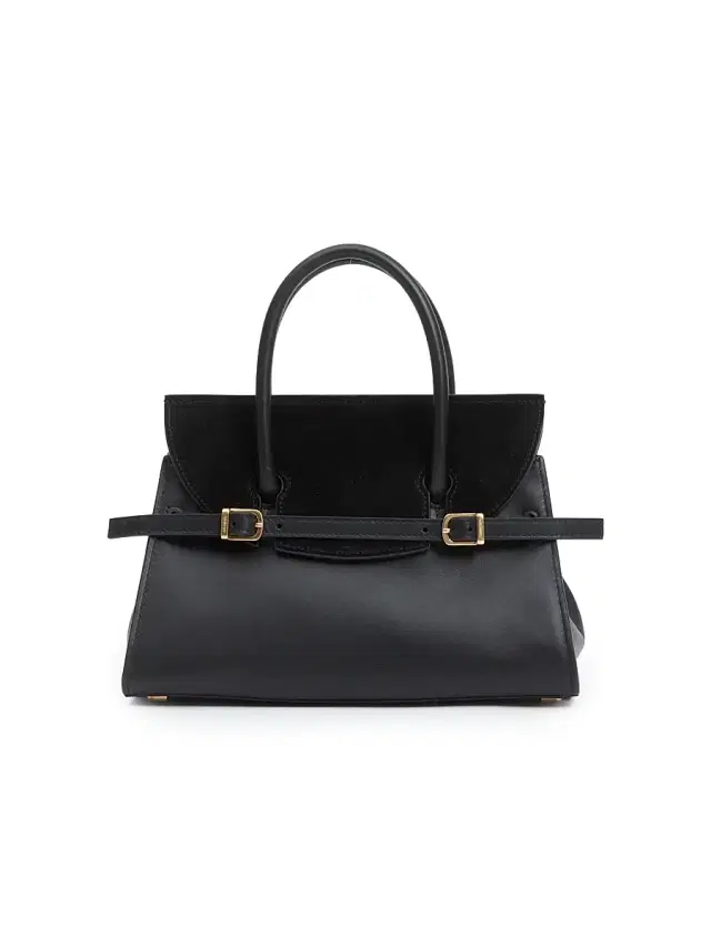 Women's  River Leather Top Handle Bag - Black