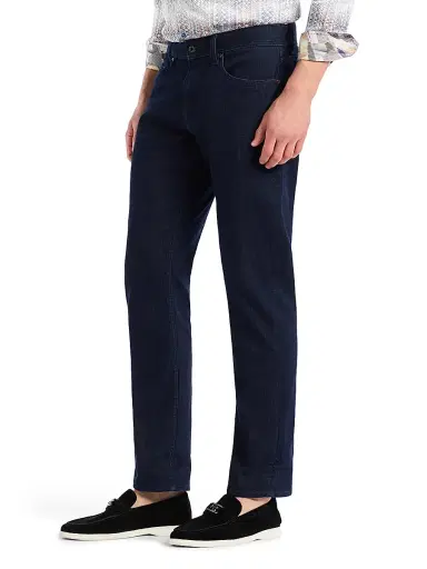 Robert Graham Men's Gottsman Paisley-Cuff Jeans - Indigo - Size 40 | Thumbnail 3
