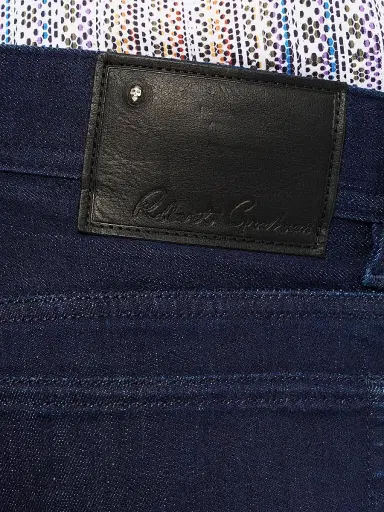 Robert Graham Men's Gottsman Paisley-Cuff Jeans - Indigo - Size 40 | Thumbnail 5