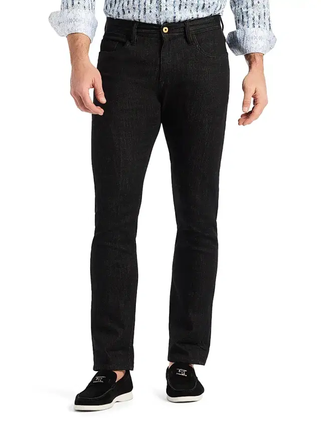 Men's Feragen Denim Slim-Fit Pants - Black