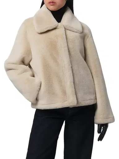 Apparis Women's Elis Faux Fur Coat - Latte - Size XL | Thumbnail 3 Apparis Women's Elis Faux Fur Coat - Latte - Size XL | Thumbnail 3