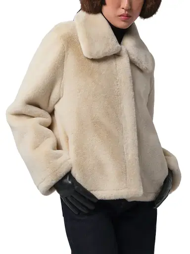 Apparis Women's Elis Faux Fur Coat - Latte - Size XL | Thumbnail 4 Apparis Women's Elis Faux Fur Coat - Latte - Size XL | Thumbnail 4