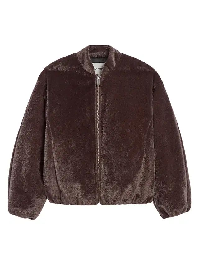 Apparis Women's Maris Faux Fur Bomber Jacket - Umber
