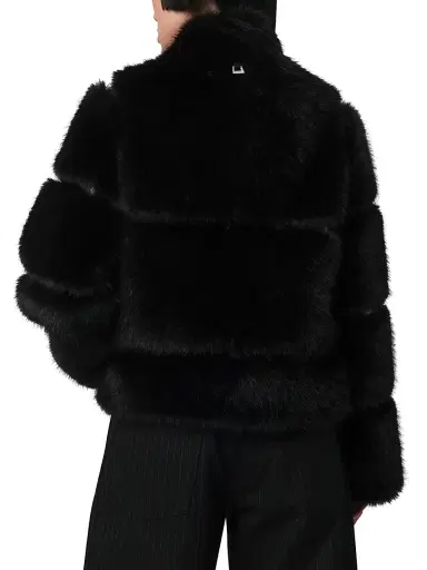 Apparis Women's Sai Faux-Sable Fur Coat - Noir - Size XL | Thumbnail 5