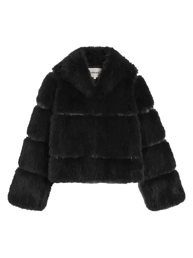 Apparis Women's Sai Faux-Sable Fur Coat - Noir - Size XL | Thumbnail 1