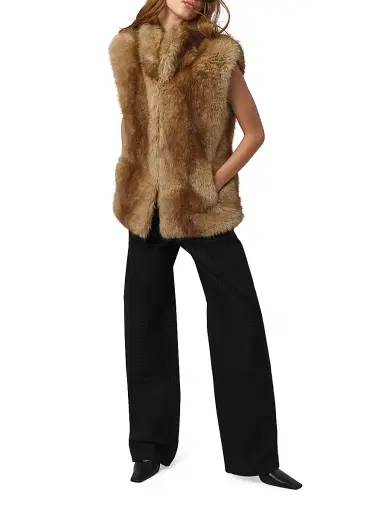 Apparis Women's Laila Faux Fur Vest - Blonde Mink - Size XL | Thumbnail 2