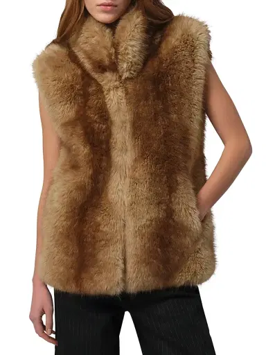 Apparis Women's Laila Faux Fur Vest - Blonde Mink - Size XL | Thumbnail 3
