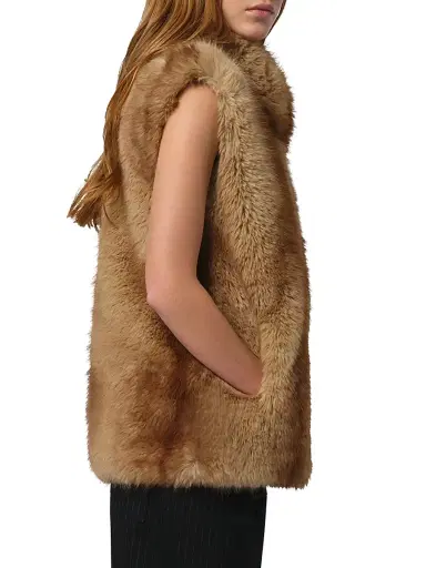Apparis Women's Laila Faux Fur Vest - Blonde Mink - Size XL | Thumbnail 4