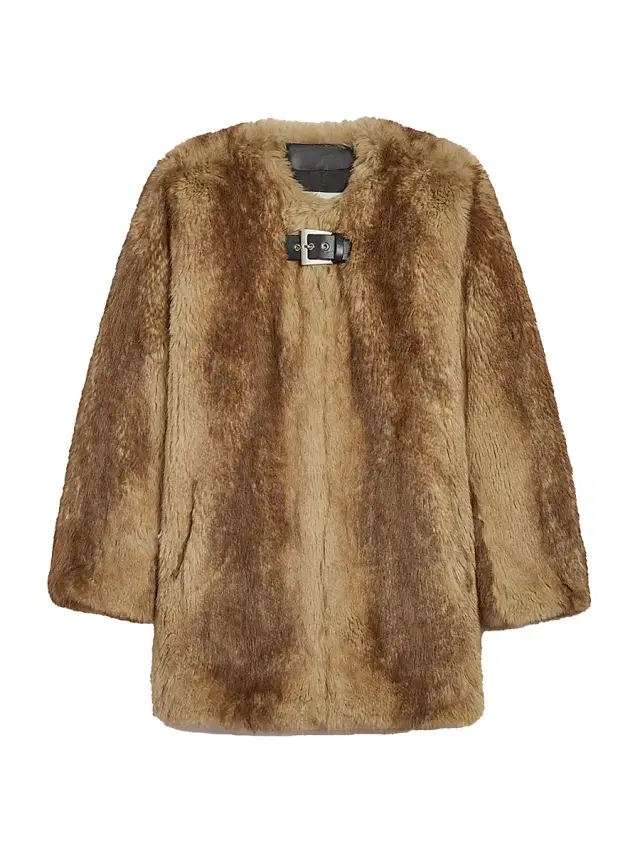 Apparis Women's Petra Faux-Mink Fur Coat - Blonde Mink