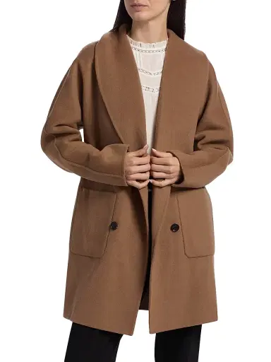Rails Women's Nily Wool-Blend Double-Breasted Coat - Camel | Thumbnail 3