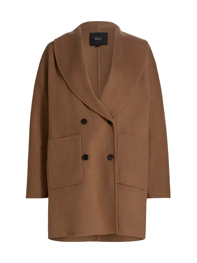 Rails Women's Nily Wool-Blend Double-Breasted Coat - Camel